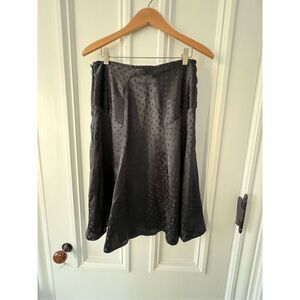 Worthington black polka dotted skirt 6